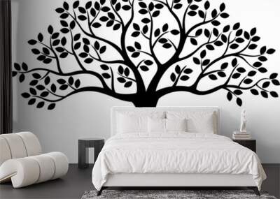 tree silhouette Wall mural