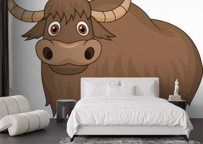 Yak cartoon Wall mural