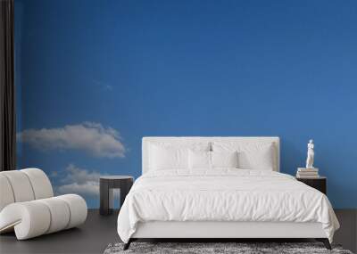 Blue and white on the sky to morning.  Wall mural