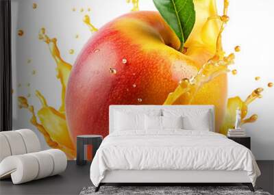 apple and water splash Wall mural