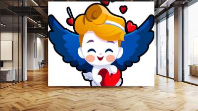 cupid cartoon cute Wall mural