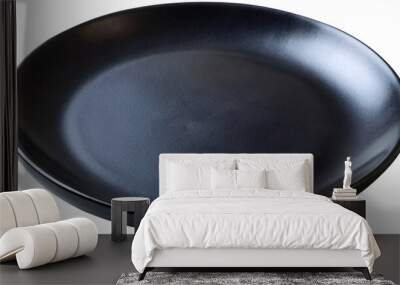 empty black plate Wall mural