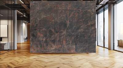  Dark brown textured background. High resolution image with copy space Wall mural