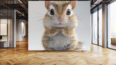 A small rodent sitting on its hind legs. Wall mural