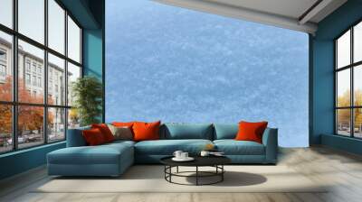 blue winter background snow texture close-up Wall mural