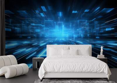 digital tecnology background Wall mural