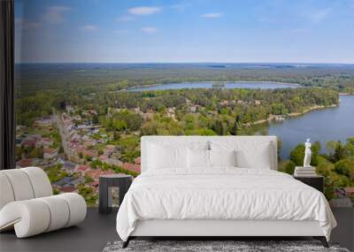 Aussicht auf das Dorf Himmelpfort in Brandenburg Wall mural