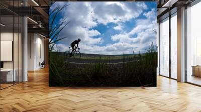 Road bike sprint Wall mural