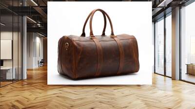 duffel bag travel case leather holdall valise fashion modern Wall mural