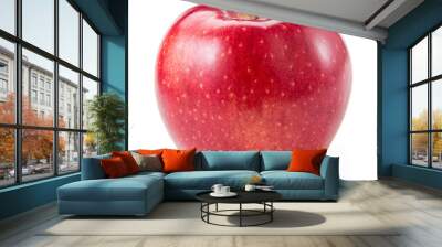 Fresh red apple isolated on white. With clipping path Wall mural