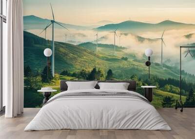 Regulatory compliance for achieving carbon neutrality in renewable energy initiatives. Wall mural