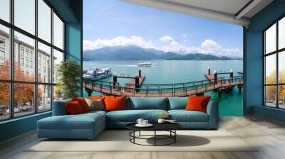 View of Sun Moon Lake in Taiwan Wall mural