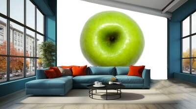 green apple isolated on white background. food, healthy Wall mural