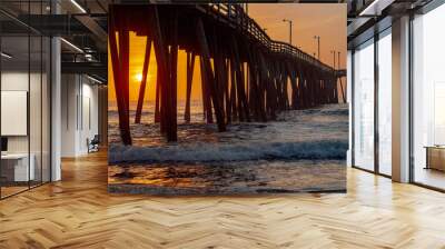 sunrise on the beach Wall mural