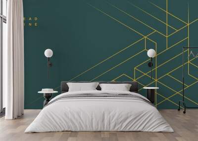 Abstract geometric technological background. Vector creative design. Wall mural