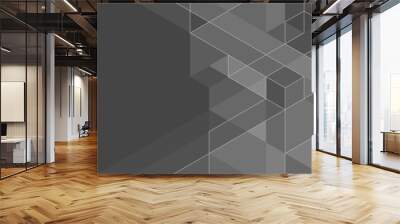 Abstract geometric technological background. Vector creative design. Wall mural