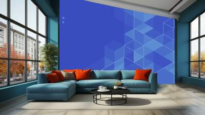 Abstract geometric technological background. Vector creative design. Wall mural