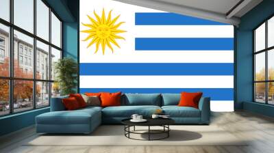 Flag of Uruguay Wall mural