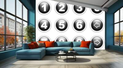 number collection Wall mural