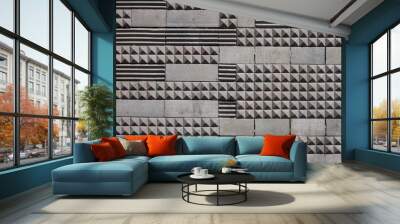 Geometric tiles texture background Wall mural