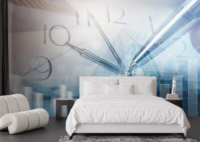 Financial background Wall mural