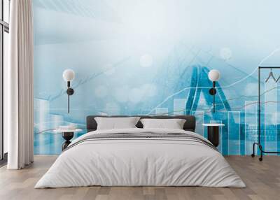 Financial background Wall mural