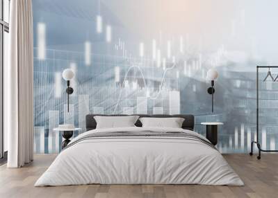 Financial background Wall mural