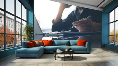 Freelance working at home Wall mural