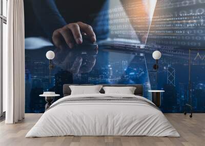 internet technology concept Wall mural