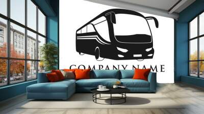 Bus transportation illustration vector logo Wall mural