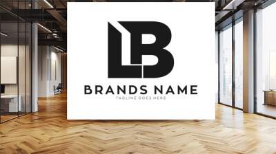 Letter LB vector logo Wall mural