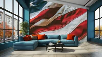 american flag background Wall mural