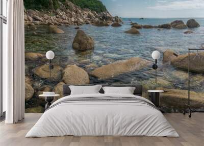 rocky coast of the sea Wall mural