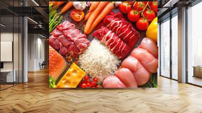 images of food categories You can use visual examples of each food category Wall mural