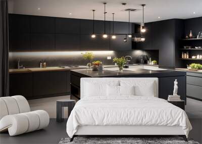 modern kitchen interior Wall mural