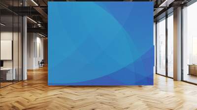 Abstract blue wave background Wall mural