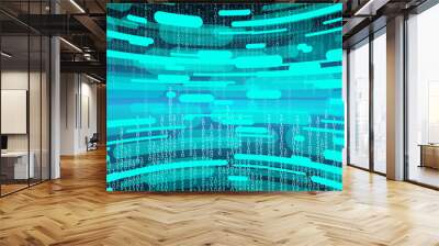 cyber circuit future technology concept background Wall mural