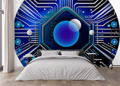 eye security technology  Wall mural