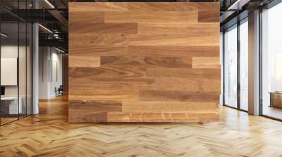 parquet wood texture, dark wooden floor background Wall mural