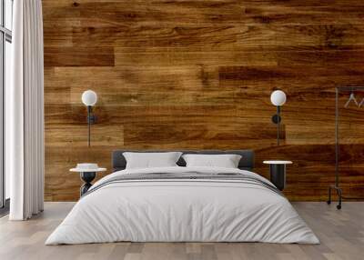 wood brown parquet background, wooden floor texture Wall mural