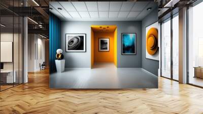 Art gallery and Art Exibition Lot - 3d visualization Wall mural