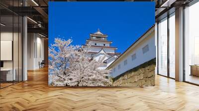 春の鶴ヶ城（福島県・会津若松市） Wall mural