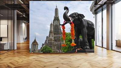 Thailand Bangkok Wat Arun Wall mural