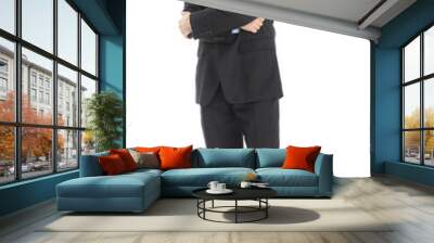 Portrait Of Confident Businessman Standing Arms Crossed Wall mural