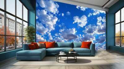 blue sky background Wall mural