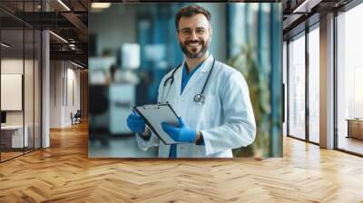 portrait of a doctor Wall mural