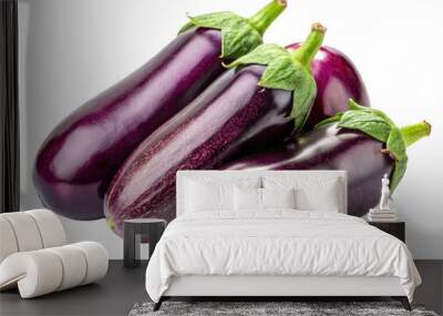 eggplant isolated on a transparent background Wall mural