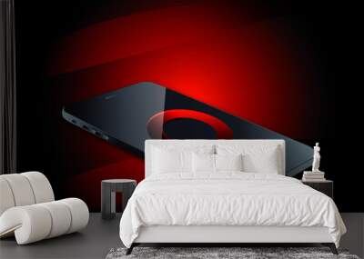 Smartphone Vector Concept Illustration Wall mural