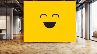 Smile Vector Template Design Illustration Wall mural