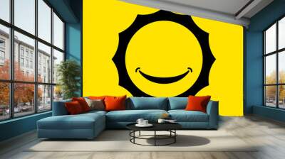 Smile Vector Template Design Illustration Wall mural